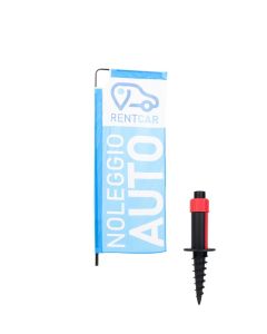Advertising flag with snow spike h738_169