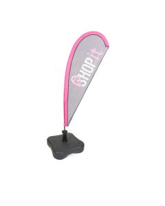 Teardrop flag with ballastable base h738_170