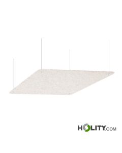 Sound-absorbing panel with ceiling cable h738_193
