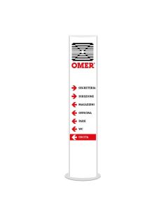 Advertising totem with double-sided sign h738_202