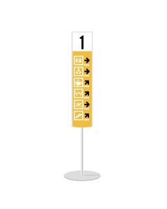 Outdoor advertising totem in sheet metal h738_207
