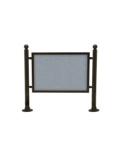 Pedestrian barrier for urban furniture with panel h744_43