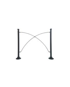 Urban furniture barrier with 2 bases h744_46