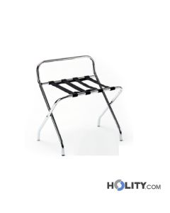 Reggivaligia da 2 pezzi in acciaio cromato h76_112