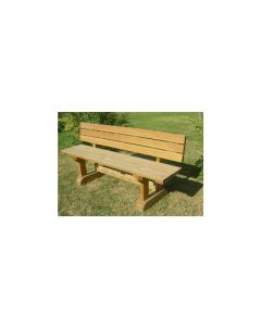 Wooden bench for public spaces with backrest h773_31