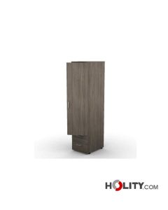 Patient room wardrobe with 2 drawers h776_98