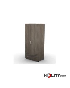 Hospital ward wardrobe with 2 drawers h776_99