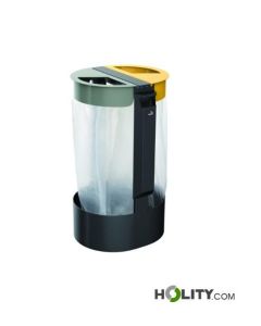 Indoor waste collection container with ashtray h86_115