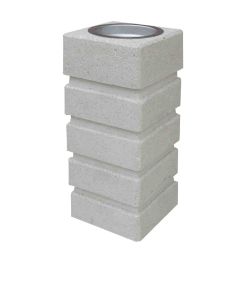 outdoor-concrete-ashtray-sandstone-finish-h86-256