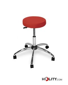 Medical practice stool with chrome structure h930_82