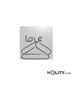 Servomuto a parete di design in acciaio h9726