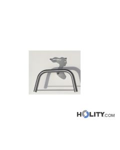 Servomuto di design a parete in acciaio h9731