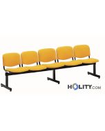 5-seater-bench-with-fire-retardant-padded-seat-h34404