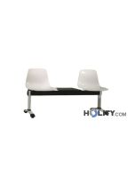 waiting-room-bench-with-side-table-h34405