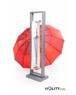 Espositore per buste porta ombrelli in acciaio inox h35802