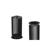 Garbage bins for urban furniture in iron 100 lt h140131