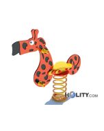 Gioco a molla per bambini giraffa h27101