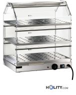 Vetrinetta riscaldata in acciaio inox 3 piani 50 cm h0999