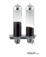 Wall-mounted cereal dispenser 5+5 lt h1005_25