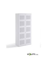 Metal cabinet with sound-absorbing doors h1033_10