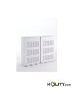 Metal office cabinet with sound-absorbing doors h1033_13