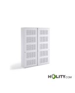 Cabinet with sound-absorbing sliding doors h1033_14