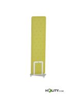 Acoustic panel with wheeled base h1033_19