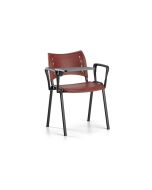 Conference room chair with two armrests and writing tablet h1038_20