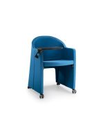 Conference room armchair with wheels h1038_31