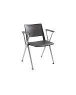 Conference room chair with chrome frame h1038_33