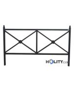 galvanized-steel-boundary-barrier-with-crossed-diagonal-bars-h10993