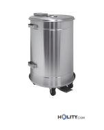 Dustbin liquid-tight stainless steel h11102