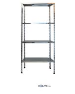 Scaffale modulare in acciaio inox 80x40xh180 cm h11131 dimensioni