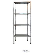 Scaffale con 4 ripiani asolati 70x40xh180 cm h11142 dimensioni