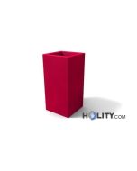 Vaso alto rettangolare in polietilene con opzione luce h12705