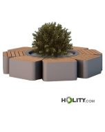 flower-shaped-planter-with-bench-h140-451