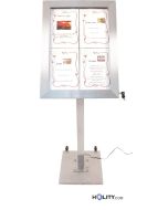 Led display 4A4 in brushed stainless steel h14814