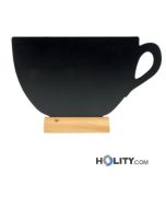 Lavagna da tavolo a forma di tazza h14824