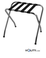 Reggivaligia cromato per camera hotel h164_65