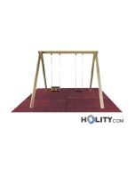 Altalena legno due posti h17201  measures