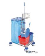 professional-cleaning-trolley-with-chrome-plated-base-h17906