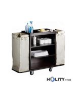 Carrello portabiancheria per hotel in acciaio h21539