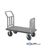 Carrello in acciaio inox portabagagli h24239
