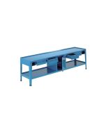 Banco da lavoro metallico con 4 cassetti h286_67