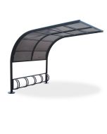 bicycle-shelter-with-polycarbonate-canopy-h28722