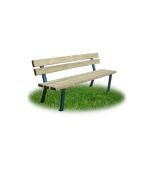 Wooden bench for public spaces h287_237