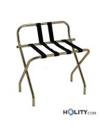 Reggivaligia per hotel ottonato con sponda 68x71 h3104