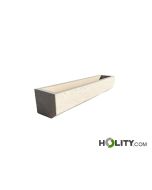 Rectangular planter for green spaces h319_155