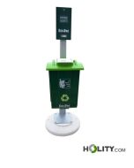 dog-waste-collection-bin-with-concrete-base-h32620