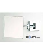 Specchio cosmetico ingranditore quadrato a parete h3903